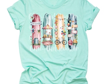 Summer Picnic Brushstroke Shirt, Pastel Paint Stroke Graphic Tee, Picnic T-Shirt, Summer Vibes Shirt, Picnic Tee, Summer Brush Art Shirt,
