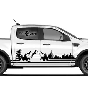 Side Doors Mountain Forest Vinyl Decal Graphics Vinyl Stickers fit Raptor 2023