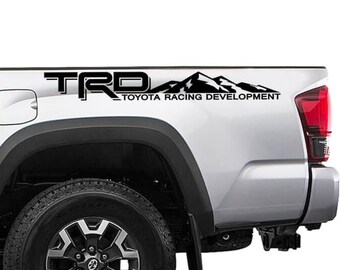 2X Truck Bed Side Mountains Decals Vinyl Stickers fit to Tacoma TRD Off Road 2016-2021
