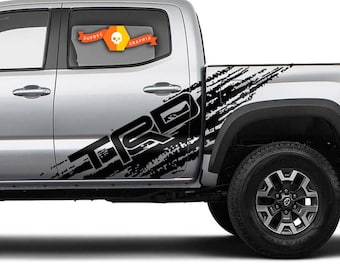 2 Tacoma Side Bed Doors TRD Splatter Vinyl Stickers Decal Kits for Toyota Tacoma