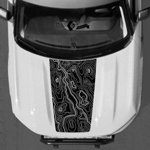 Carte topographique Décalcomanies de capot Autocollants Bronco Sport SUV