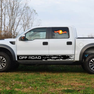 2 Rocker Panel Off - Road Vinyl Auto Stripe Graphic Decal - Fits to Ford Raptor 2019 - 2024 --  9989