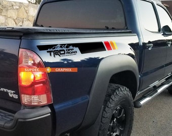 Pegatinas de vinilo TRD Off Road - Pegatinas de rayas de montaña para Toyota Tacoma (2005-2020)