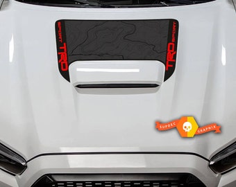 Tacoma TRD Sport PRO Hood Scoop Racing 3 colors Decal Graphics 2016-2024