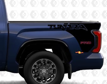 Bed Side Raptor Style Decals - Vinyl Sticker Kit for Toyota Tundra