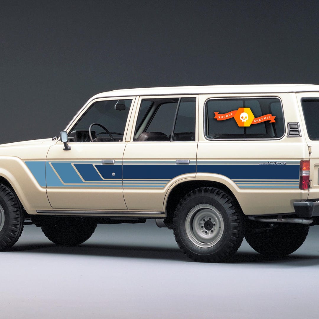 Vintage Graphics Stripes Decals for Toyota LAND CRUISER 60-SERIES