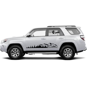 Mountains Trees Decals Stickers for Side Doors Panel fit to Toyota 4Runner