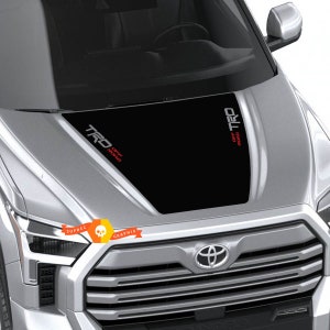New Tundra 2022 Hood TRD SR5 Off Road Wrap Decal Sticker Graphics SupDec Design Custom