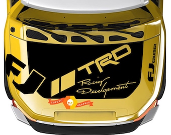 Envoltura opaca del capó Mountains Racing Development para calcomanía FJ Cruiser de cualquier color - 9299