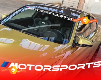 Motorsports new Windshield banner vinyl decals stickers