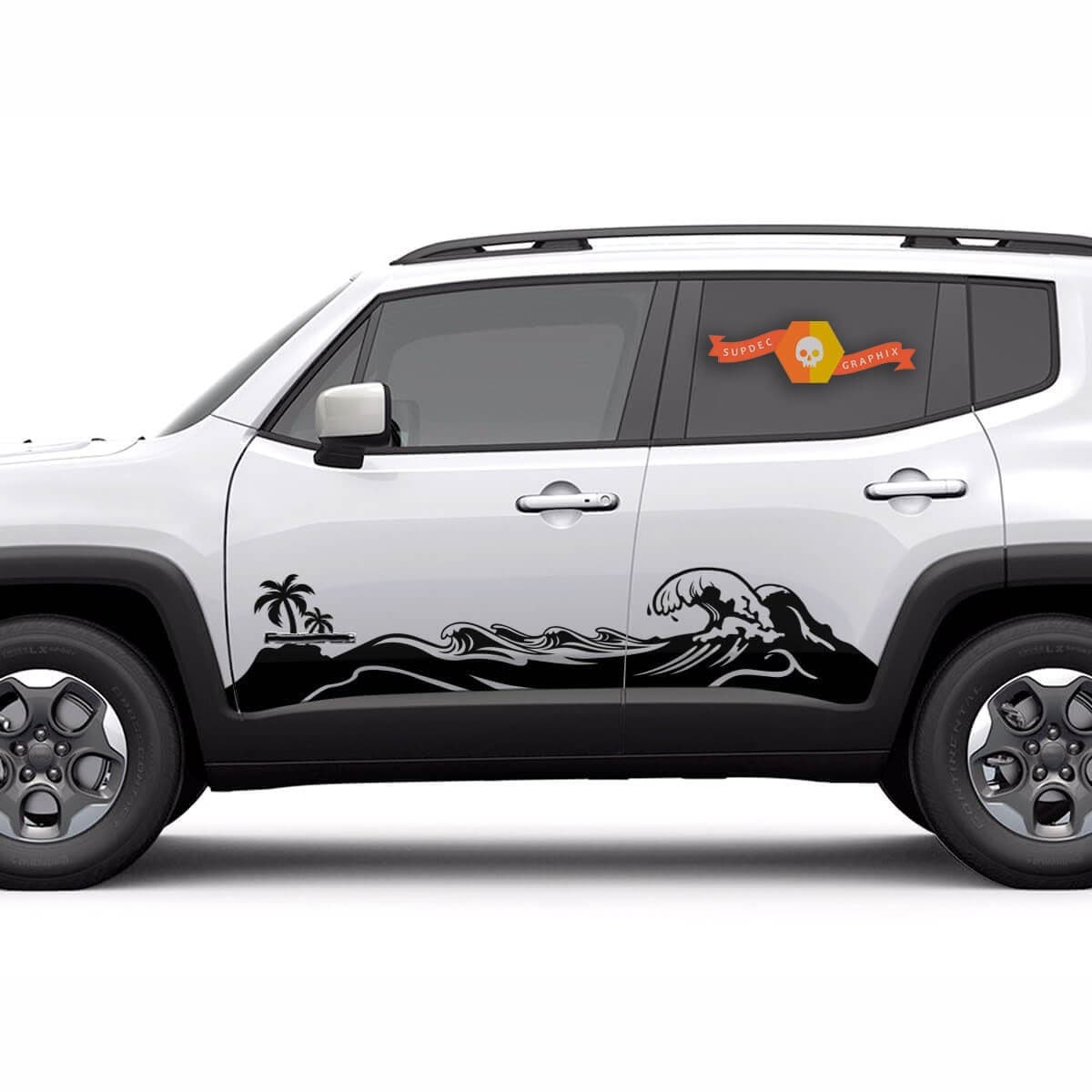 Florida Rocker Panel Wraps Rocker Panel Beach Waves Vinyl Sticker Decals for Renegade - Etsy