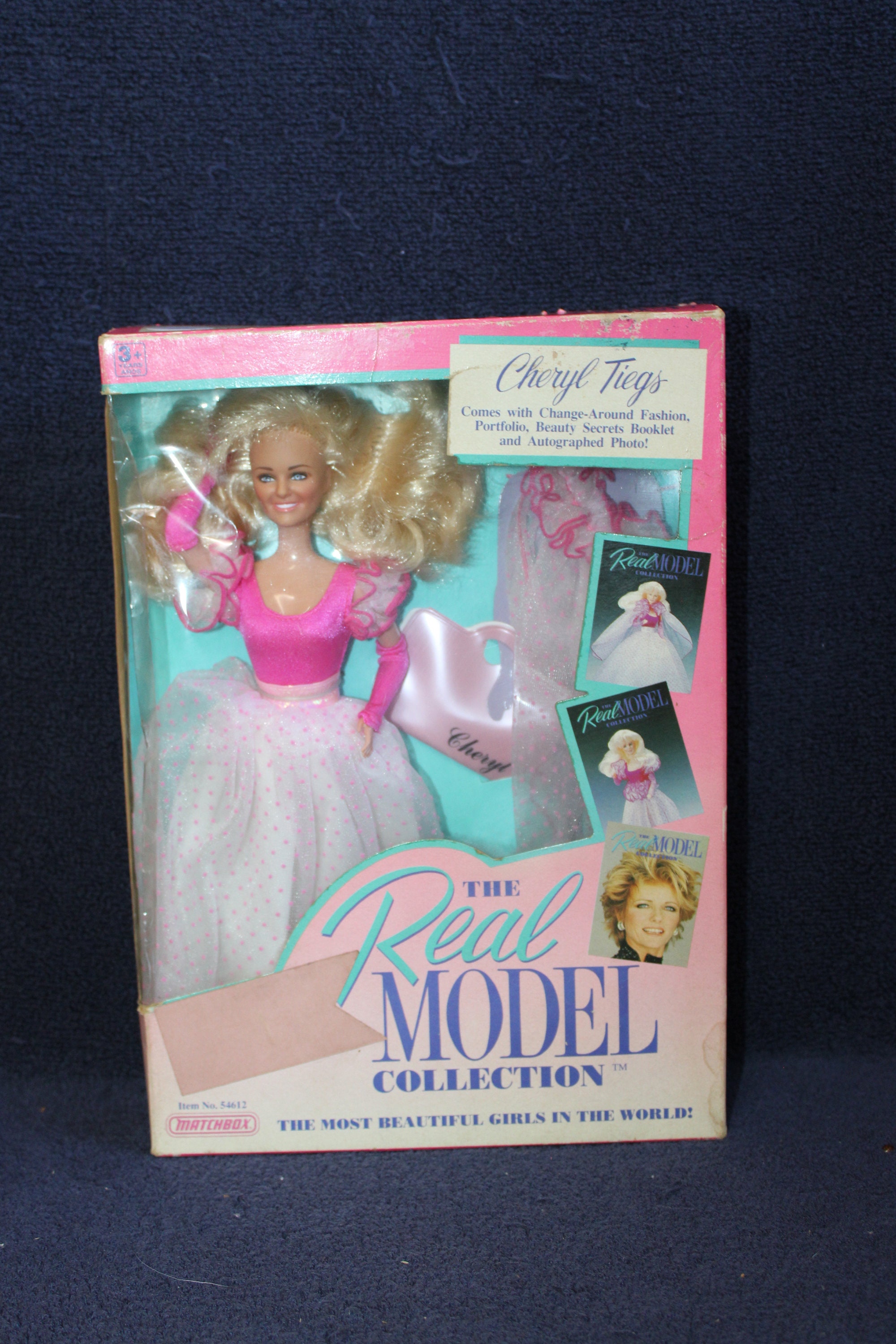 VTG Matchbox 1989 Cheryl Tiegs Barbie Type Doll the Real Model