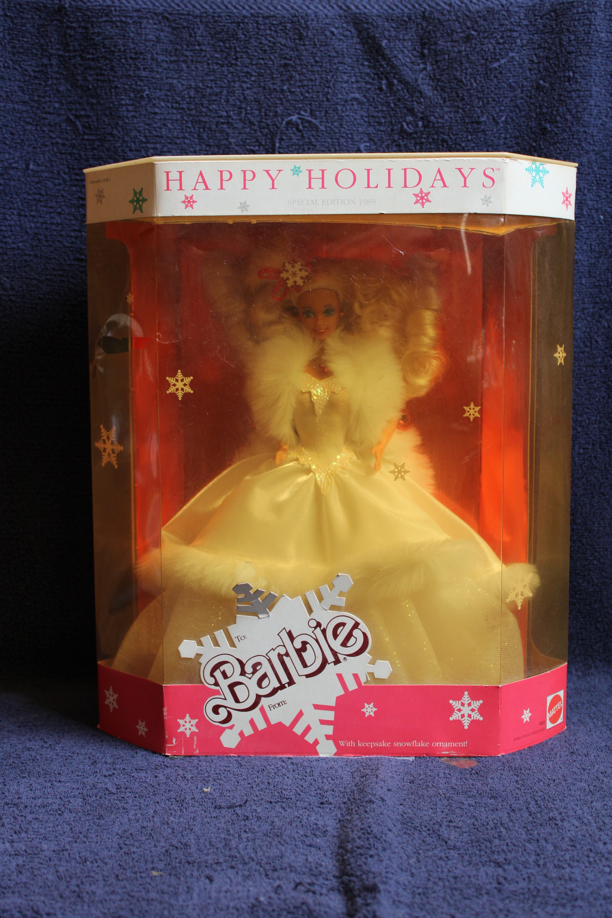 Vintage 1989 Happy Holidays Barbie Doll Special Edition in BOX GS1
