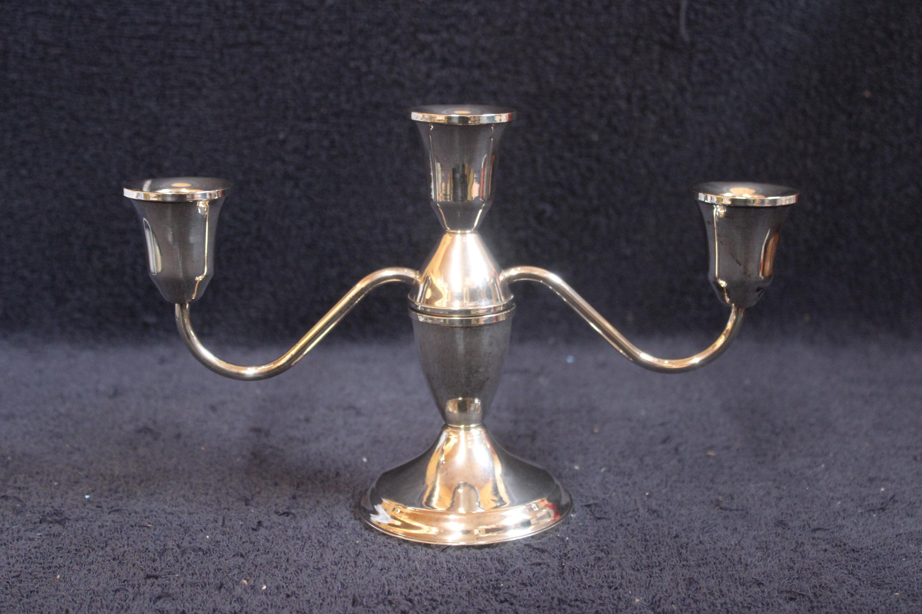 Duchin Creation Sterling Weighted Candelabra Duchin Sterling Silver Candle Holders