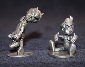 Choice: Hudson Pewter Walt Disney Productions Pinocchio Pewter Figure OR Vintage Walt Disney Schmid Pewter Figurine Pinocchio M#17Bg3-19/20