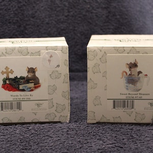 Choice : Charming Tails Fritz and Floyd Words To Live By 89/184 OR Charming Tails Fitz and Floyd Sweet Beyond Measure 97/45 M#19-91/92