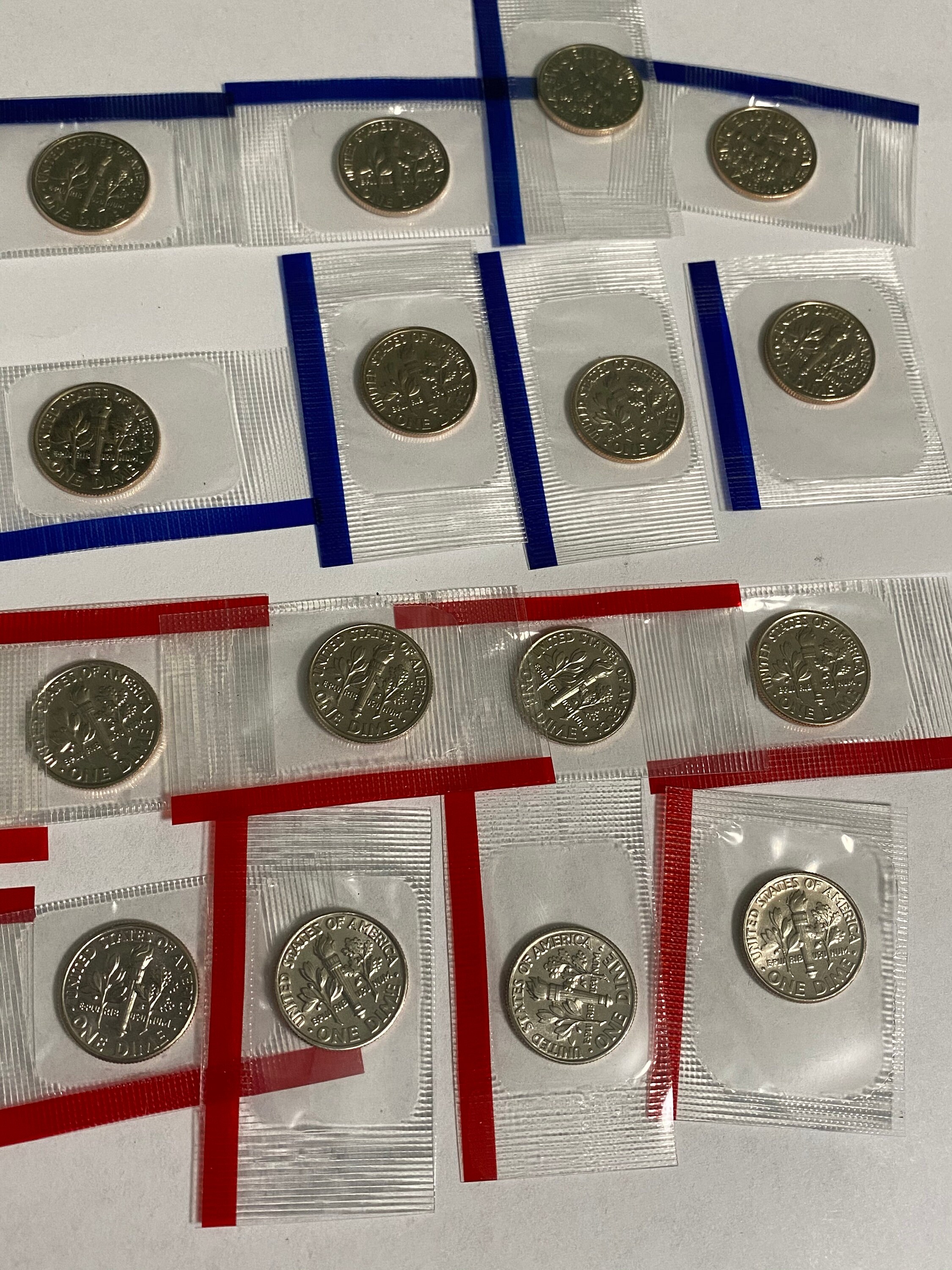 全国送料無料ギフト Lot of 20 Roosevelt Dime 1990-1999 P&D Box #7 Uncirculated スケートボード