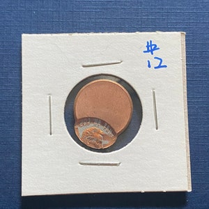 Major Error No Date Lincoln Cent Off Center Box #10 Bg5