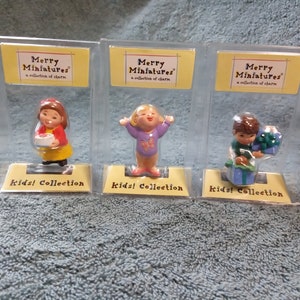 Set of 3 Hallmark 2000 Merry Miniatures Kids Collection Trooper