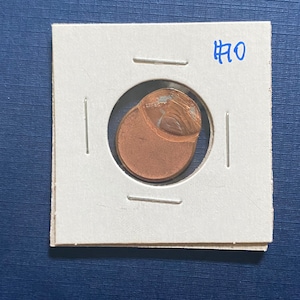 Major Error No Date Lincoln Cent Off Center Box #10 Bg5