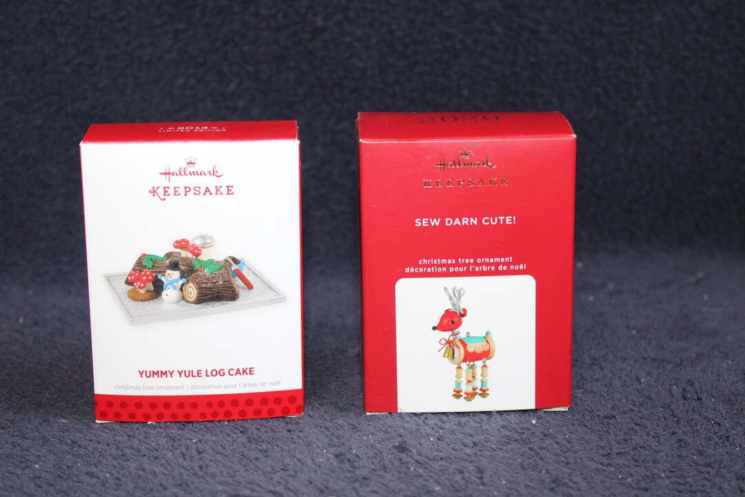 Choice Hallmark Keepsake Yummy Yule Log Cake Christmas Ornament OR