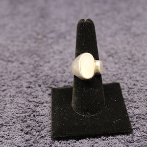 Sterling and Stone Step Ring