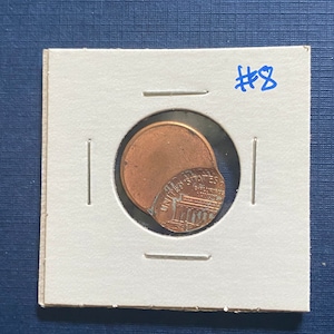 Major Error No Date Lincoln Cent Off Center Box #10 Bg5