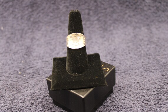 Hammered Sterling Ring Very Unique - image 1