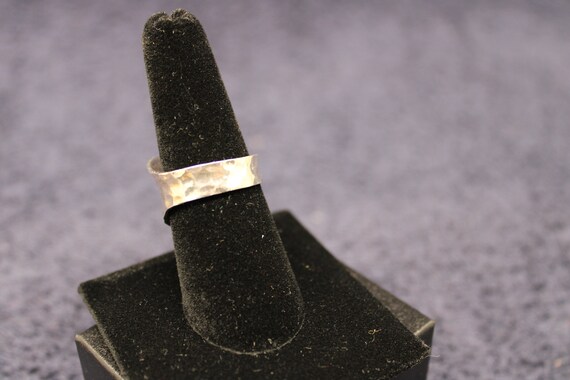 Hammered Sterling Ring Very Unique - image 4