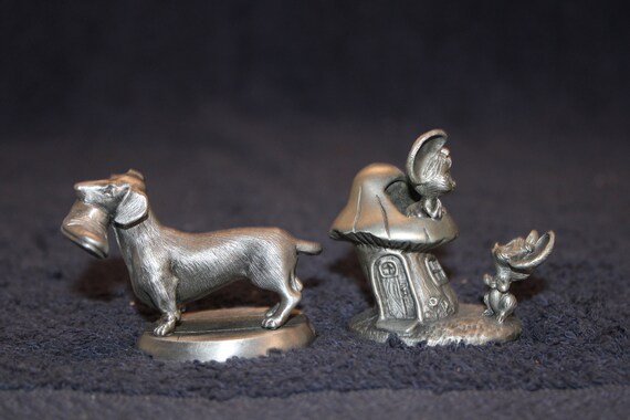 Choice: Little Gallery by Hallmark Pewter Weiner Dog Figurine OR