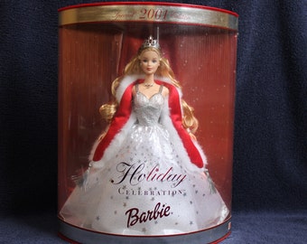 2001 Holiday Celebration Barbie Doll - Special Edition Holiday