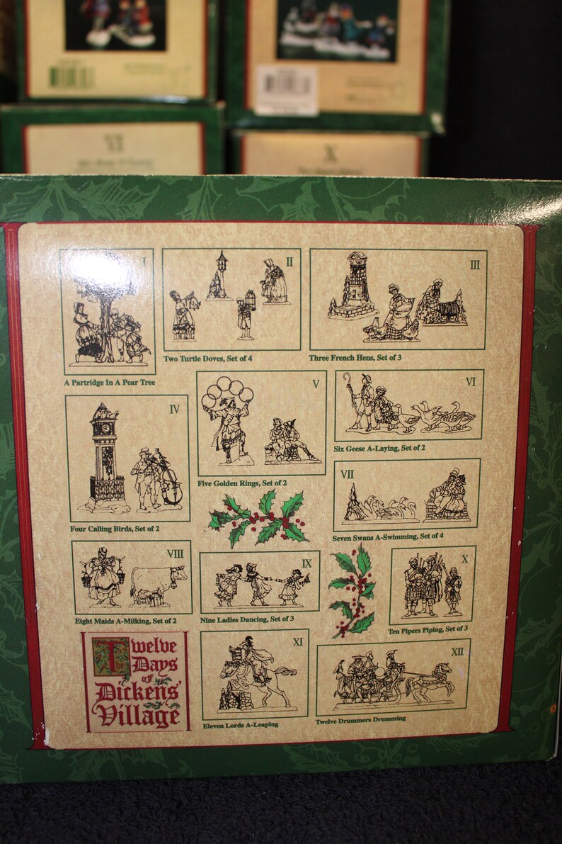 Dept 56 12 Days of Christmas Dickens Village Complete Set Box | Etsy
