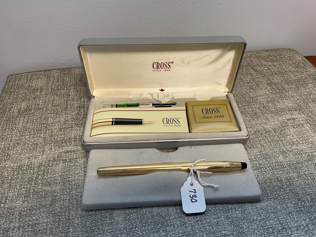 CROSS Fountain Pen 1/20 10K Gold Filled With 14K 585 Gold Nib P2