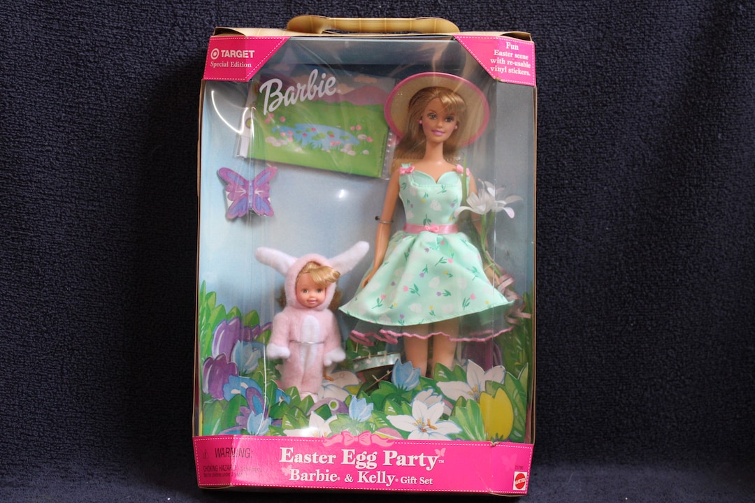 Target 1999 Collection 1999 Easter Egg Party Barbie & Kelly Gift Set Target Special Edition ...