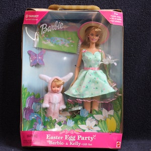 1999 Easter Egg Party Barbie & Kelly Gift Set Target Special Edition  GB19-67