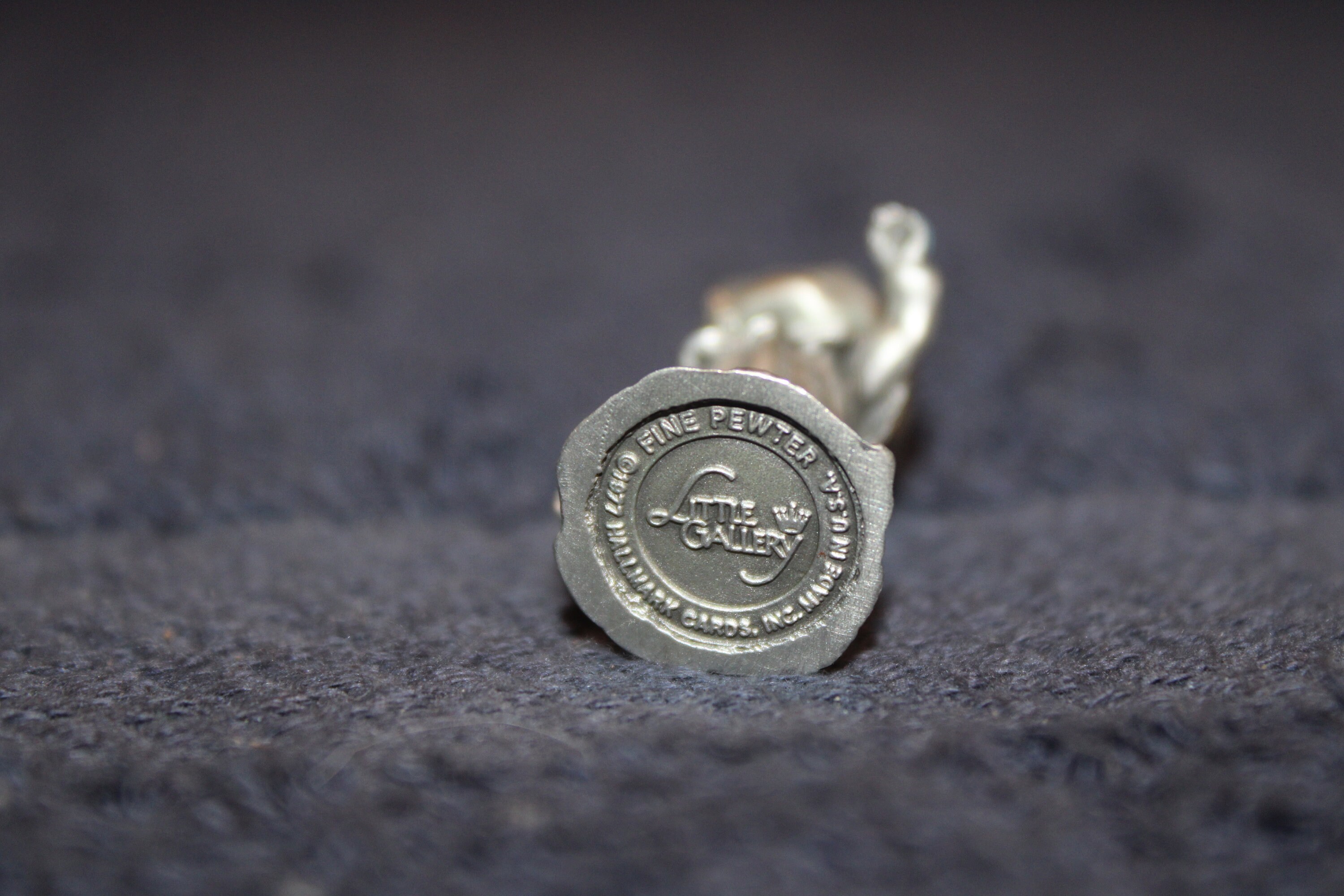 Choice: Hallmark Little Gallery Pewter Figurine Girl With Blue