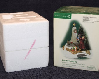 Vintage Dept 56 Dickens Village ANIMATED HOLIDAY JOY 58552 C#1-19/20
