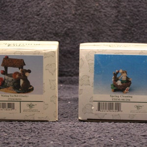 Fitz & Floyd Charming Tails Steady Wishing You Well (Charity) Figurine OR Charming Tails SPRING CLEANING #98/256 M#7-23/24