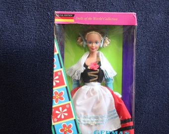 German Barbie Doll 1994 Special Edition Mattel Dolls of the World GB4-86