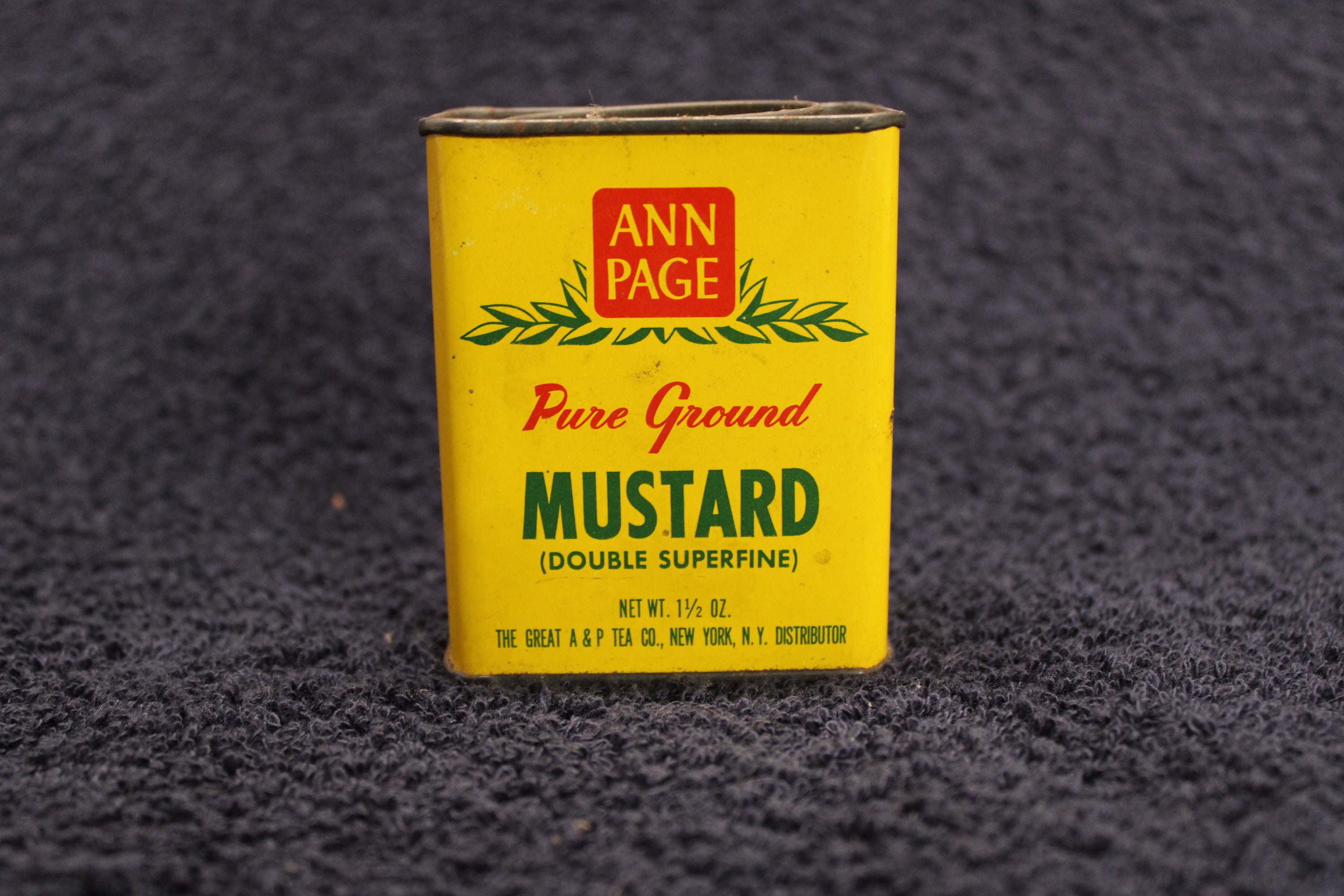 Vintage Ann Page Pure Ground Mustard Double Superfine 1.5 OZ