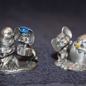 Choice: Pewter Figure Hudson Cheddar Cheese Mouse With Bird OR Pewter Figure Hudson Cheddar Co Mouse With Bird In Egg M#17 Bg1-29/30
