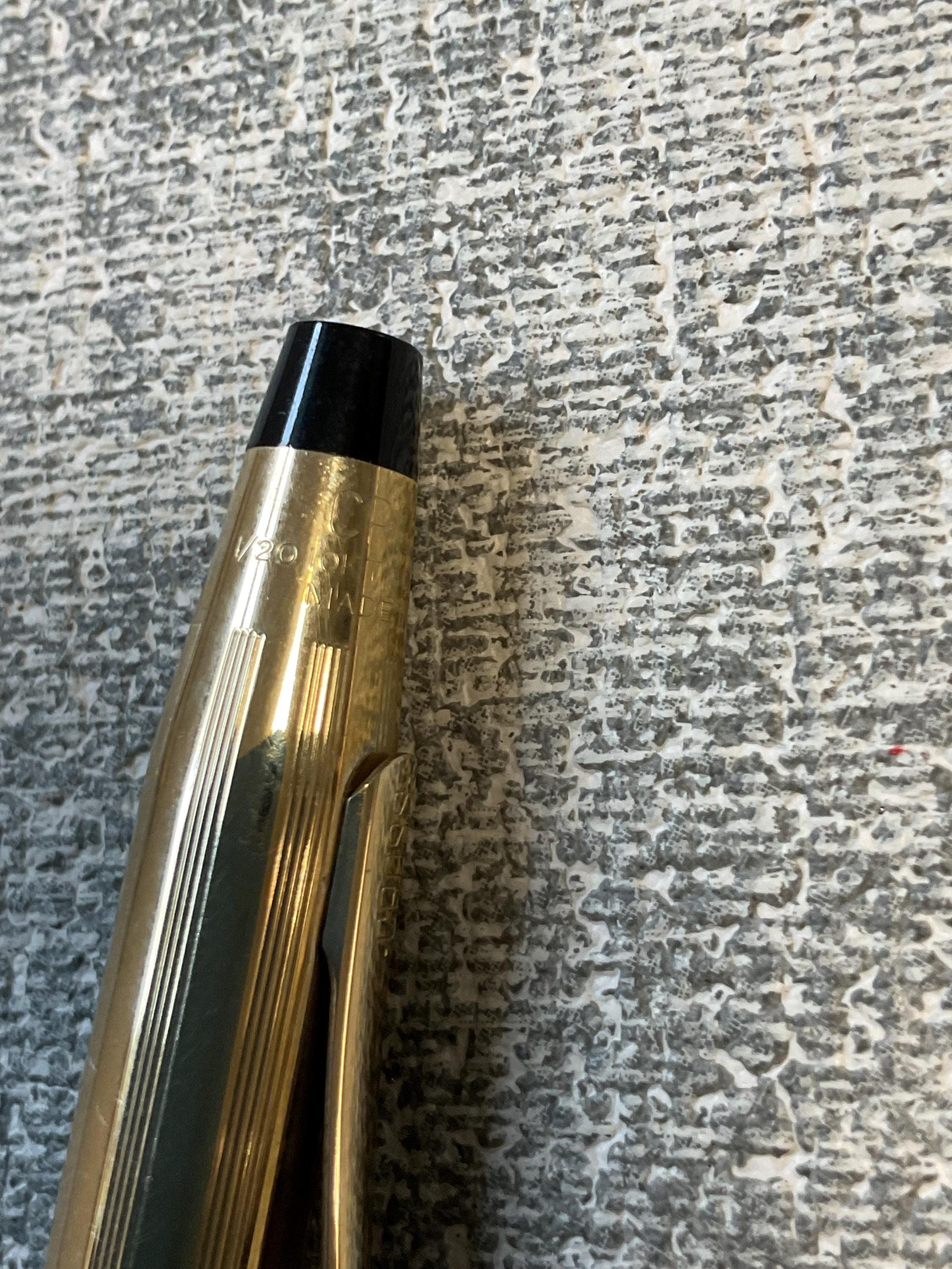 CROSS Fountain Pen 1/20 10K Gold Filled With 14K 585 Gold Nib P2