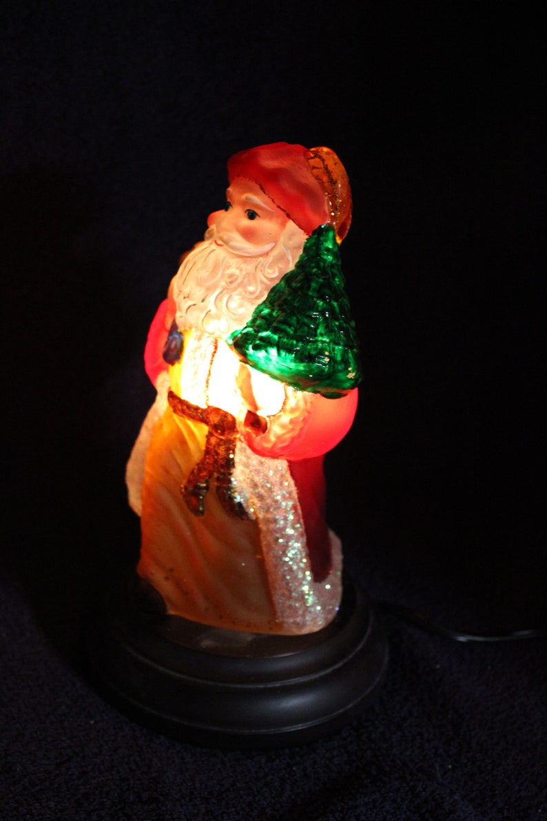Merck Old World Regal Father Christmas Santa Lamp Light Box Etsy