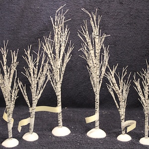 Department 56 Village Winter Birch Trees (6) #56.52636 DE7-159
