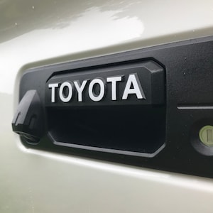 Toyota Tailgate Handle Vinyl Letters