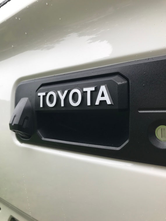 Toyota Tailgate Handle Vinyl Letters