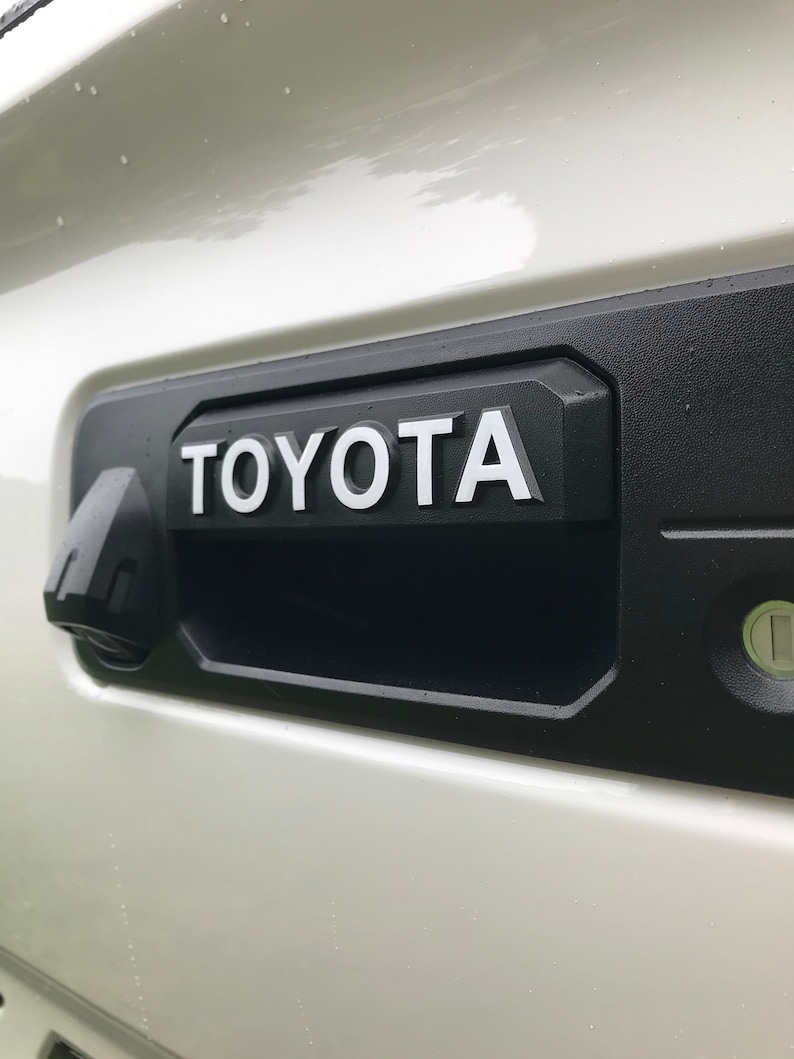 Toyota Tailgate Handle Vinyl Letters Etsy
