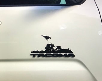 Set of (2) Iwo Jima Side Badge Decal
