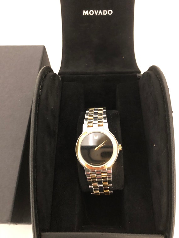 Movado two tone watch