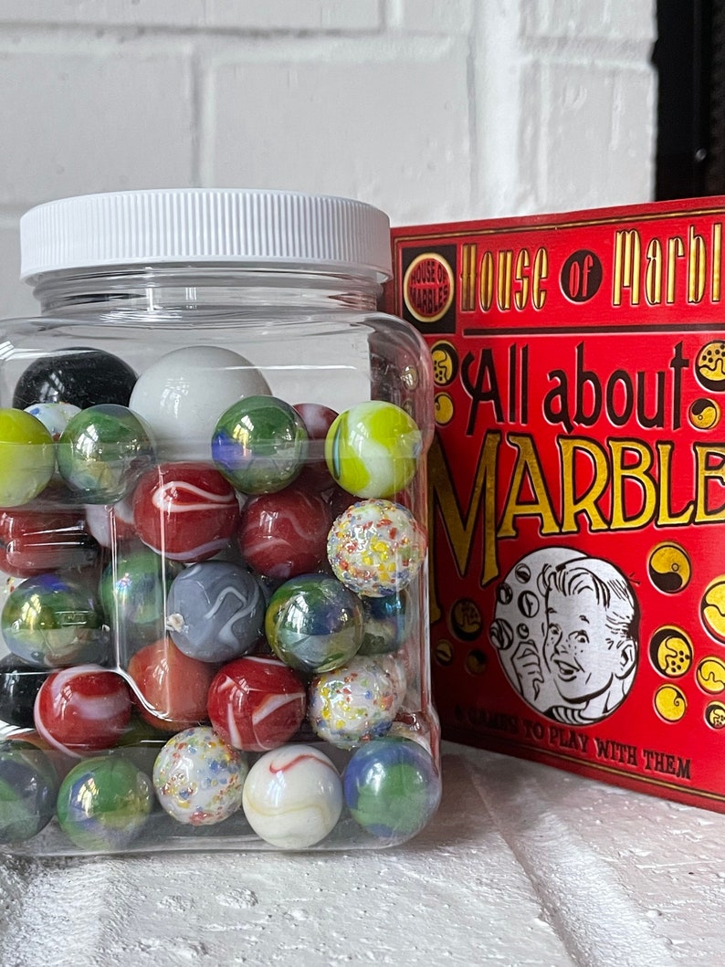 Mixed Marble Jar Etsy